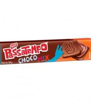 Biscoito Recheado Passatempo Choco Mix Chocolate -130g